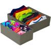 imageSorbus Set of 4 Foldable Drawer Dividers Storage Boxes Closet Organizers Under Bed Organizer BlackGray