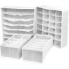 imageSorbus Set of 4 Foldable Drawer Dividers Storage Boxes Closet Organizers Under Bed Organizer BlackWhite