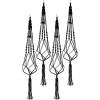 imageSorbus Macrame Plant Hanger 6 Pack Indoor Outdoor Hanging Plant Pots Cotton Rope Elegant for Home Patio Garden BlackBlack