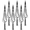 imageSorbus Macrame Plant Hanger 6 Pack Indoor Outdoor Hanging Plant Pots Cotton Rope Elegant for Home Patio Garden BlackBlack