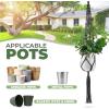 imageSorbus Macrame Plant Hanger 6 Pack Indoor Outdoor Hanging Plant Pots Cotton Rope Elegant for Home Patio Garden BlackBlack