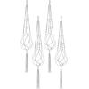 imageSorbus Macrame Plant Hanger 6 Pack Indoor Outdoor Hanging Plant Pots Cotton Rope Elegant for Home Patio Garden BlackWhite