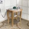 imageSorbus Bamboo Shower Bench Stool with Shelf  2Tier Wood Storage ampamp Seating for Bathroom Shower Bench Chair Bath Stool Spa Sauna Seat