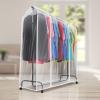imageSorbus Cover for Garment Rack 2 Pack 6 Ft Transparent Clothes Rack Cover Garment Coat Hanger Protector Dustproof Waterproof Clothing Storage Cover for Dresses Suits Coats Rack Not Included2 Pack
