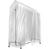 imageSorbus Cover for Garment Rack 2 Pack 6 Ft Transparent Clothes Rack Cover Garment Coat Hanger Protector Dustproof Waterproof Clothing Storage Cover for Dresses Suits Coats Rack Not Included1 Pack
