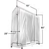 imageSorbus Cover for Garment Rack 2 Pack 6 Ft Transparent Clothes Rack Cover Garment Coat Hanger Protector Dustproof Waterproof Clothing Storage Cover for Dresses Suits Coats Rack Not Included1 Pack