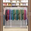imageSorbus Cover for Garment Rack 2 Pack 6 Ft Transparent Clothes Rack Cover Garment Coat Hanger Protector Dustproof Waterproof Clothing Storage Cover for Dresses Suits Coats Rack Not Included1 Pack