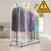 imageSorbus Cover for Garment Rack 2 Pack 6 Ft Transparent Clothes Rack Cover Garment Coat Hanger Protector Dustproof Waterproof Clothing Storage Cover for Dresses Suits Coats Rack Not Included1 Pack