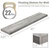 imageSorbus Floating Shelves for Wall  3 Long Floating Shelves for Bedroom Kitchen Living Room Bathroom Shelves Farmhouse Home Decor  48 x 9 Inch Wall Mounted Floating Shelves for Wall GrayGrey