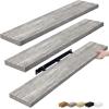 imageSorbus Floating Shelves for Wall  3 Long Floating Shelves for Bedroom Kitchen Living Room Bathroom Shelves Farmhouse Home Decor  48 x 9 Inch Wall Mounted Floating Shelves for Wall GrayGrey
