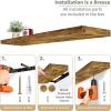 imageSorbus Floating Shelves for Wall  3 Long Floating Shelves for Bedroom Kitchen Living Room Bathroom Shelves Farmhouse Home Decor  48 x 9 Inch Wall Mounted Floating Shelves for Wall GrayWalnut