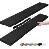 imageSorbus Floating Shelves for Wall  3 Long Floating Shelves for Bedroom Kitchen Living Room Bathroom Shelves Farmhouse Home Decor  48 x 9 Inch Wall Mounted Floating Shelves for Wall GrayBlack