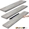 imageSorbus Floating Shelves for Wall  3 Long Floating Shelves for Bedroom Kitchen Living Room Bathroom Shelves Farmhouse Home Decor  48 x 9 Inch Wall Mounted Floating Shelves for Wall GrayGrey