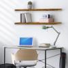 imageSorbus Floating Shelves for Wall  3 Long Floating Shelves for Bedroom Kitchen Living Room Bathroom Shelves Farmhouse Home Decor  48 x 9 Inch Wall Mounted Floating Shelves for Wall GrayWalnut
