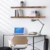 imageSorbus Floating Shelves for Wall  3 Long Floating Shelves for Bedroom Kitchen Living Room Bathroom Shelves Farmhouse Home Decor  48 x 9 Inch Wall Mounted Floating Shelves for Wall GrayMahogany