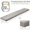 imageSorbus Floating Shelves for Wall  3 Long Floating Shelves for Bedroom Kitchen Living Room Bathroom Shelves Farmhouse Home Decor  48 x 9 Inch Wall Mounted Floating Shelves for Wall GrayGrey