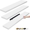 imageSorbus Floating Shelves for Wall  3 Long Floating Shelves for Bedroom Kitchen Living Room Bathroom Shelves Farmhouse Home Decor  48 x 9 Inch Wall Mounted Floating Shelves for Wall GrayWhite