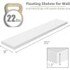 imageSorbus Floating Shelves for Wall  3 Long Floating Shelves for Bedroom Kitchen Living Room Bathroom Shelves Farmhouse Home Decor  48 x 9 Inch Wall Mounted Floating Shelves for Wall GrayWhite
