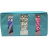 imageSorbus Foldable Storage Bag Organizers 3 Sections Great for Clothes Blankets Closets Bedrooms and More 2Pack GrayAqua
