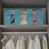 imageSorbus Foldable Storage Bag Organizers 3 Sections Great for Clothes Blankets Closets Bedrooms and More 2Pack GrayAqua