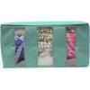 imageSorbus Foldable Storage Bag Organizers 3 Sections Great for Clothes Blankets Closets Bedrooms and More 2Pack GrayTeal