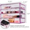 imageSorbus Makeup Organizer  4 Drawer Acrylic Make Up Organizers and Storage for Cosmetics Jewelry Beauty Supplies Clear Makeup Organizer for Vanity Girls Room College Dorm Counter Bathroom SinkPurple