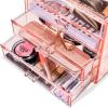 imageSorbus Makeup Organizer  4 Drawer Acrylic Make Up Organizers and Storage for Cosmetics Jewelry Beauty Supplies Clear Makeup Organizer for Vanity Girls Room College Dorm Counter BathroomSinksPink