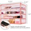 imageSorbus Makeup Organizer  4 Drawer Acrylic Make Up Organizers and Storage for Cosmetics Jewelry Beauty Supplies Clear Makeup Organizer for Vanity Girls Room College Dorm Counter BathroomSinksPink