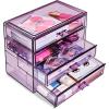 imageSorbus Makeup Organizer  4 Drawer Acrylic Make Up Organizers and Storage for Cosmetics Jewelry Beauty Supplies Clear Makeup Organizer for Vanity Girls Room College Dorm Counter Bathroom SinkPurple
