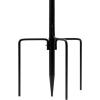 imageSorbus Metal Bird Feeding Station  7ft Tall Pole with 4 Ground Stake Prongs ampamp Hangers Bird Bath Mesh Food Tray for Wild Birds ampamp Garden Decor4Prong Stake