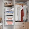 imageSorbus Shelf Organizer  Closet Shelf Organizer for Clothes Closet Bathroom Kitchen Garage  Plastic Stackable Shelf Organizer Baskets  Open Front Design Under Shelf Organizer2 Small 2 Medium