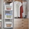 imageSorbus Shelf Organizer  Closet Shelf Organizer for Clothes Closet Bathroom Kitchen Garage  Plastic Stackable Shelf Organizer Baskets  Open Front Design Under Shelf Organizer3 XL