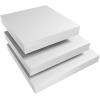 imageSorbus Wall Mount Corner Shelves Square Hanging Wall Shelves Decoration Perfect Trophy Display Photo Frames Home Dcor Set of 3 3Piece Square Set  WhiteWhite