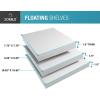 imageSorbus Wall Mount Corner Shelves Square Hanging Wall Shelves Decoration Perfect Trophy Display Photo Frames Home Dcor Set of 3 3Piece Square Set  WhiteWhite