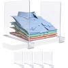 imageSorbus 4 Acrylic Shelf Dividers for Shelves Great Organizer for Clothes Linens Purse Separators Versatile for Closets Kitchen Cabinets Bedroom 4Pack4 Pack