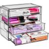 imageSorbus Makeup Organizer  4 Drawer Acrylic Make Up Organizers and Storage for Cosmetics Jewelry Beauty Supplies Clear Makeup Organizer for Vanity Girls Room College Dorm Counter BathroomSinksBlack Jewel