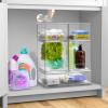 imageSorbus Acrylic Storage Containers  5 Pack Stackable Storage Bins Set for Bathroom Organization  Clear Acrylic Drawer Organizers  Makeup Case PullOut Drawers 76 and 44 Tall and 121 Wide5 Pack  Complete Set