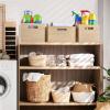 imageSorbus Unfinished Wood Crates  Organizer Bins Wooden Box for Pantry Closet Arts ampamp Crafts Cabinet Organizers Containers 4 Pack2 Pack