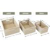 imageSorbus Unfinished Wood Crates  Organizer Bins Wooden Box for Pantry Closet Arts ampamp Crafts Cabinet Organizers Containers 4 Pack3 Pack