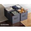 imageSorbus Foldable Storage Cubes  6 Pack 11 Inch Sage Green Fabric Foldable Storage and Organization Versatile Use Collapsible Storage Lightweight and DurableGray