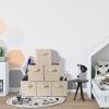 imageSorbus Foldable Storage Cubes  6 Pack 11 Inch Sage Green Fabric Foldable Storage and Organization Versatile Use Collapsible Storage Lightweight and DurableBeige