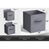 imageSorbus Foldable Storage Cubes  6 Pack 11 Inch Sage Green Fabric Foldable Storage and Organization Versatile Use Collapsible Storage Lightweight and DurableGray
