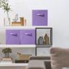 imageSorbus Foldable Storage Cubes  6 Pack 11 Inch Sage Green Fabric Foldable Storage and Organization Versatile Use Collapsible Storage Lightweight and DurablePastel Purple