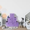 imageSorbus Foldable Storage Cubes  6 Pack 11 Inch Sage Green Fabric Foldable Storage and Organization Versatile Use Collapsible Storage Lightweight and DurablePastel Purple