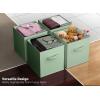 imageSorbus Foldable Storage Cubes  6 Pack 11 Inch Sage Green Fabric Foldable Storage and Organization Versatile Use Collapsible Storage Lightweight and DurableSage Green