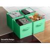 imageSorbus Foldable Storage Cubes  6 Pack 11 Inch Sage Green Fabric Foldable Storage and Organization Versatile Use Collapsible Storage Lightweight and DurableTeal
