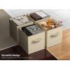 imageSorbus Foldable Storage Cubes  6 Pack 11 Inch Sage Green Fabric Foldable Storage and Organization Versatile Use Collapsible Storage Lightweight and DurableBeige
