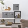 imageSorbus Foldable Storage Cubes  6 Pack 11 Inch Sage Green Fabric Foldable Storage and Organization Versatile Use Collapsible Storage Lightweight and DurableGray