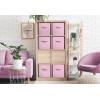 imageSorbus Foldable Storage Cubes  6 Pack 11 Inch Sage Green Fabric Foldable Storage and Organization Versatile Use Collapsible Storage Lightweight and DurablePastel Pink
