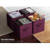 imageSorbus Foldable Storage Cubes  6 Pack 11 Inch Sage Green Fabric Foldable Storage and Organization Versatile Use Collapsible Storage Lightweight and DurablePurple